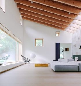 minimalist spacious living space