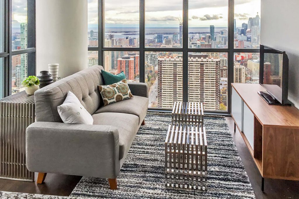 Midcentury modern living room