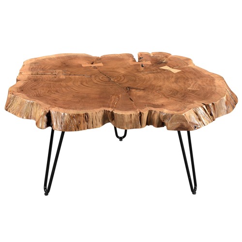 Live edge wood coffee table